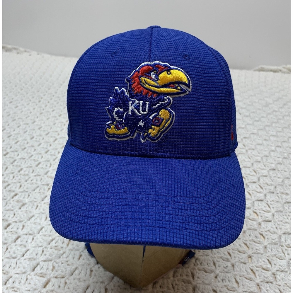 Kansas KU Jayhawks Blue Top of‎ the World TOW Cap Hat Stretch One Sz  Memory-Fit